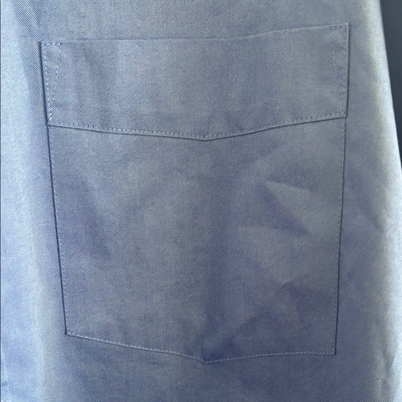 Eddie Bauer Blue Dress Shirt Classic Button-Down - Picture 3 of 9